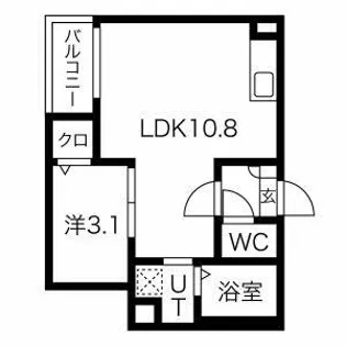 JACK TODAYUTAKAⅠ【3階】の間取り