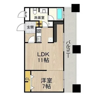 ラクメンビル【5階】の間取り