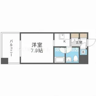 レジディア江坂【8階】の間取り