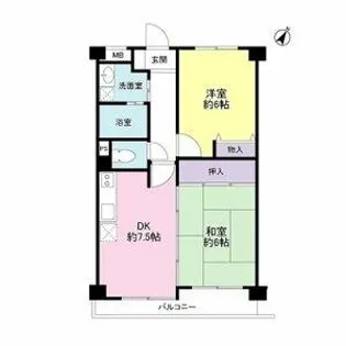 レジデンス鷹ヶ巣上新田【4階】の間取り