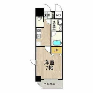 アリビオ江坂垂水町【5階】の間取り