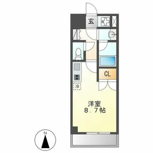 リヴシティ栄弐番館(旧:スペーシア栄)【5階】の間取り