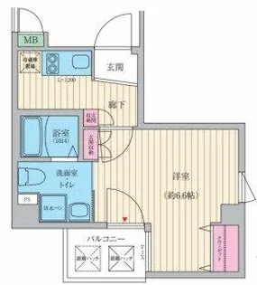 プレミアムソレイユ塚本駅前【4階】の間取り