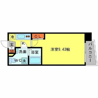 SERENiTE天六西【3階】の間取り