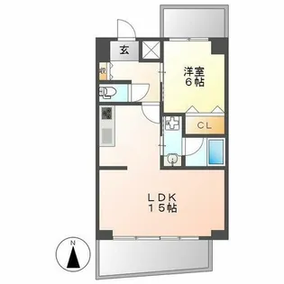 ブルームライフ今池【5階】の間取り