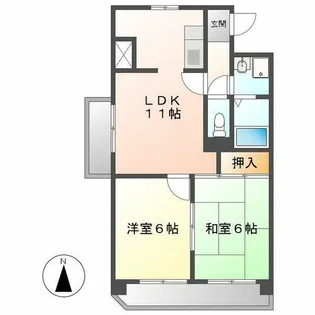 橘AKビル【905号室】の間取り