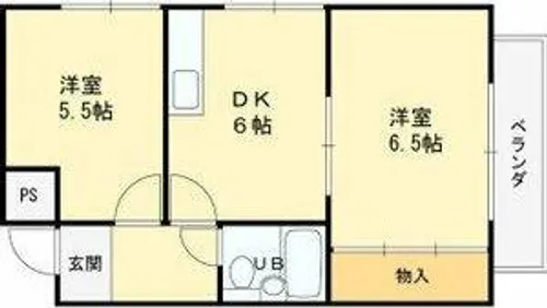 大和田ローズマンション【2階】の間取り