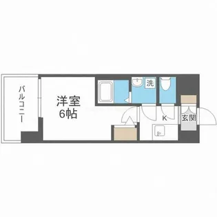 エスリードレジデンス大阪WEST【5階】の間取り