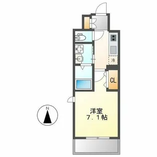 カンピオーネ御器所通【11階】の間取り