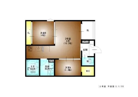 REGALEST東枇杷島【1階】の間取り