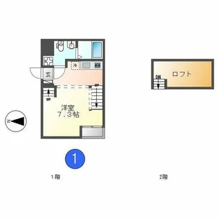 ピアチェーレ新栄【203号室】の間取り
