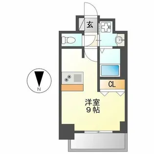 プレサンスNAGOYA桜通ビッグビート【2階】の間取り