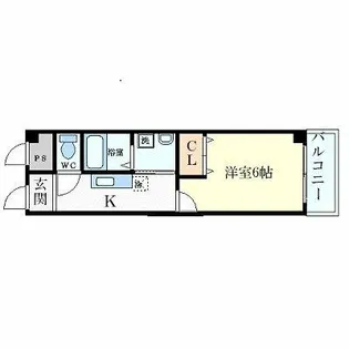 レジデンス鷺洲【2階】の間取り