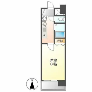 ベル池下【6階】の間取り