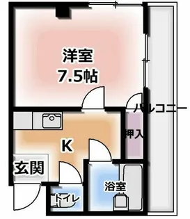 クオーレ十三東【8階】の間取り