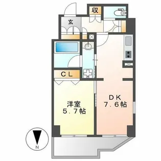 CASSIA車道(旧 クリオ車道)【3階】の間取り