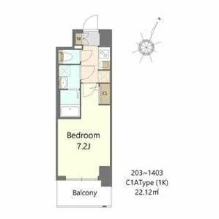 S-RESIDENCE大和田aline【4階】の間取り