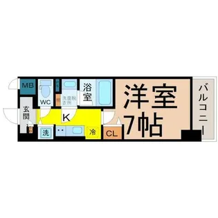 ル・シエル大秋【6階】の間取り
