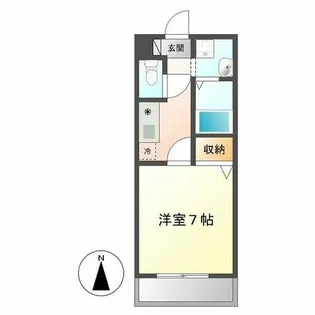 メリーコート【203号室】の間取り