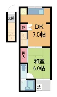 コーポ松本【2階】の間取り
