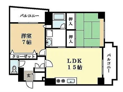 ハウス・エバーグリーン【2階】の間取り