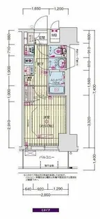 プレサンス塚本ベラビィ【2階】の間取り
