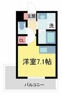 ツインエクセルダイドー【208号室】の間取り