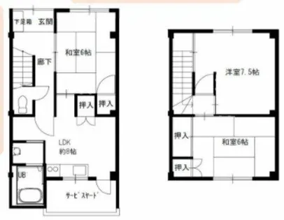 松井ハイツ【1階】の間取り