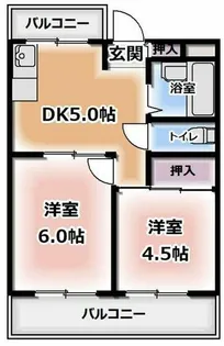 メゾンakinai香里【3階】の間取り
