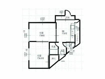 マンション島村【2階】の間取り
