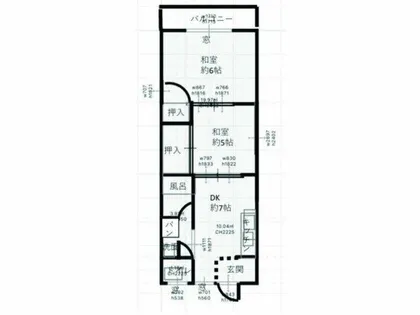 マンション島村【2階】の間取り