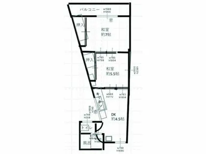 マンション島村【2階】の間取り