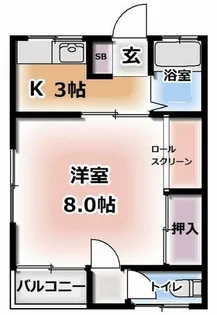 コーポ秋【2階】の間取り