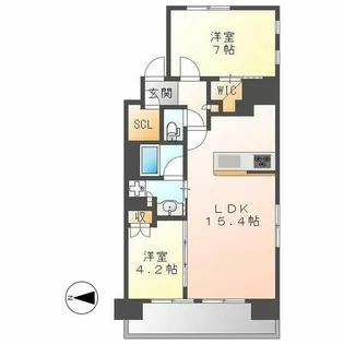 ミュプレ上前津【9階】の間取り