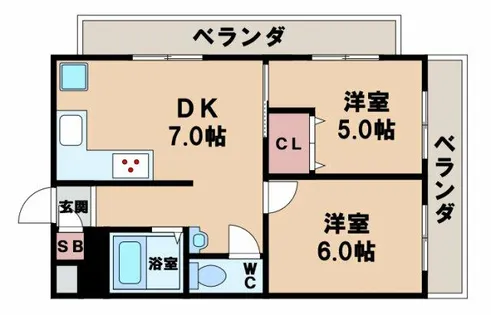ファイブメゾン慕絵樹【3階】の間取り