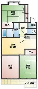 メゾン松本 III【3階】の間取り