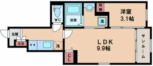 サン・ブライト【1階】の間取り
