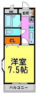 リバティハイム櫻井II(サクライ)【2階】の間取り