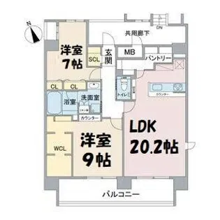 Casa Via【10階】の間取り