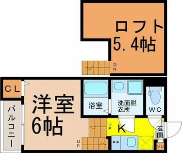 コンフォートうたたね【2階】の間取り