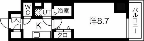 メイクス上前津Ⅳ【5階】の間取り
