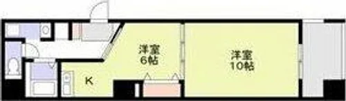 ヴェリエール・ドゥ・セ【4階】の間取り