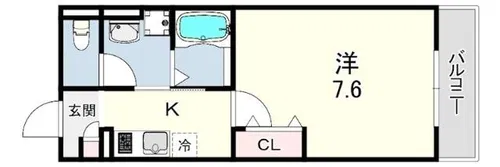 リアフラッツ上ヶ原【2階】の間取り