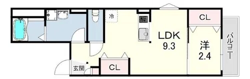 リアフラッツ上ヶ原【2階】の間取り