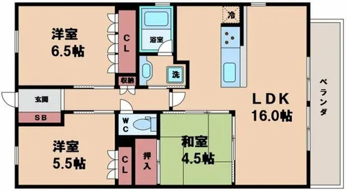 ネバーランド阿倍野西田辺【10階】の間取り