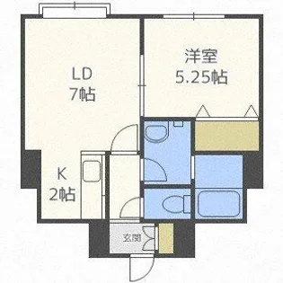 ブルークリスタル66【2階】の間取り