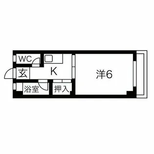 田辺ハイム【3階】の間取り