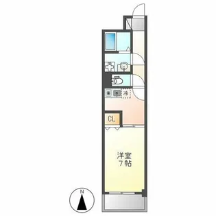 グランシャリオ名駅南【9C号室】の間取り