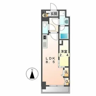 ポルタニグラ大須【306号室】の間取り