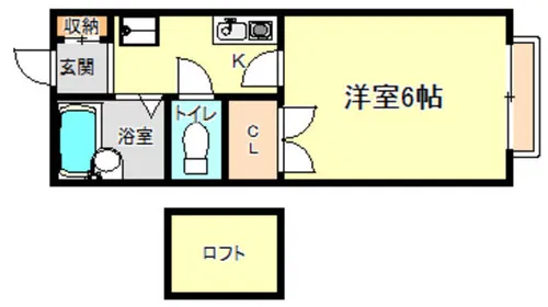 コーポみのり2【2階】の間取り